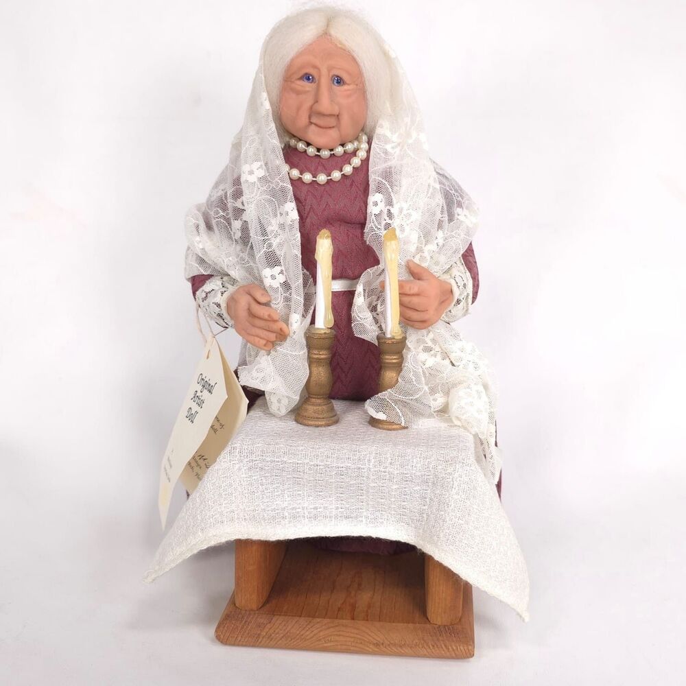 DEBBIE McINTYRE Original Artist Doll Handmade Grandmother OOAK Signed 14 USA Mad